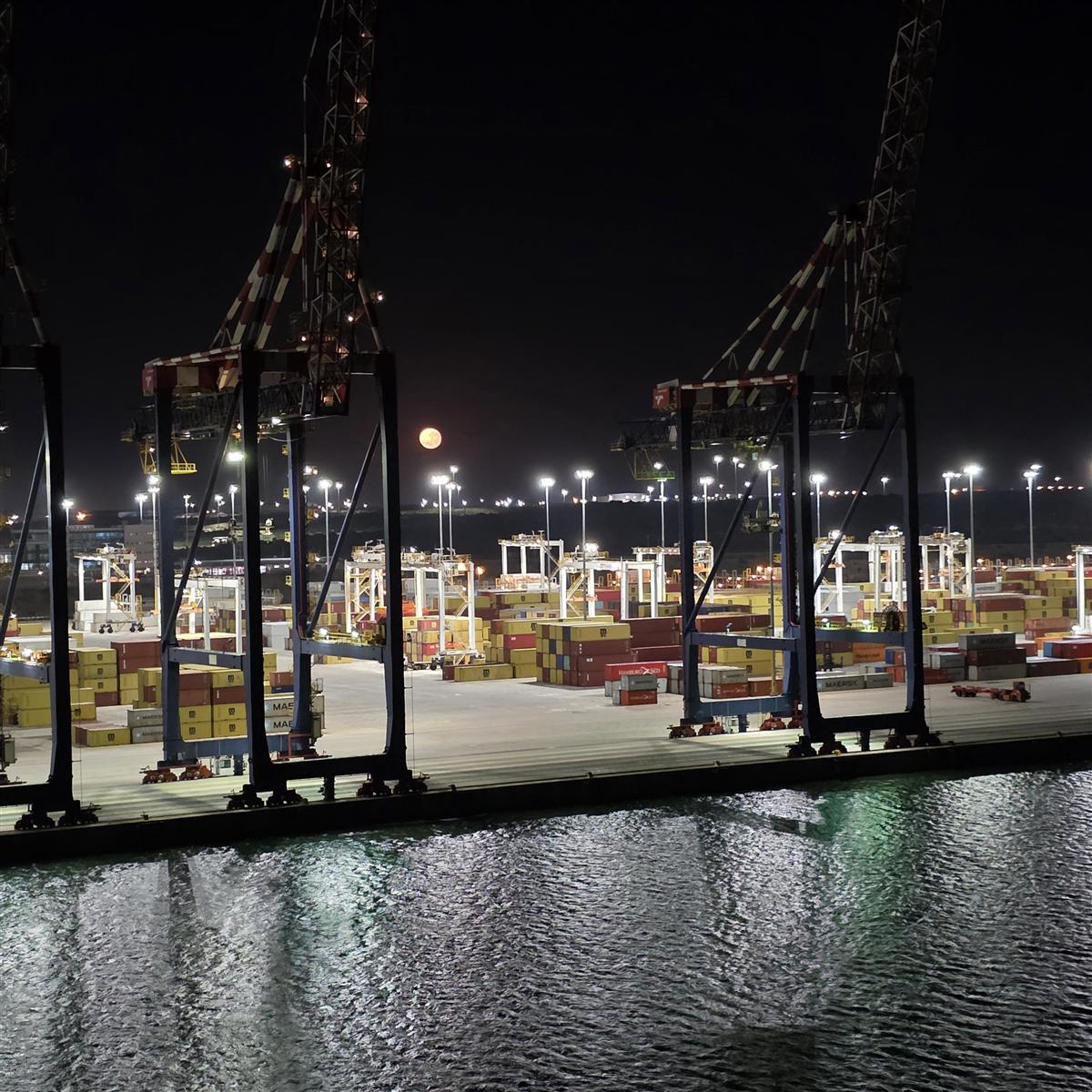 Port operations and container handling facility